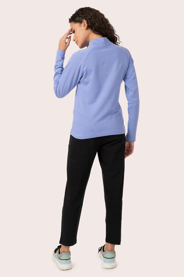 ORGANIC COTTON HALF ZIP PULL OVER