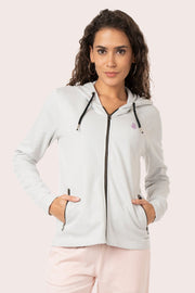 ORGANIC COTTON FULL ZIP HOODIE WITH POCKET