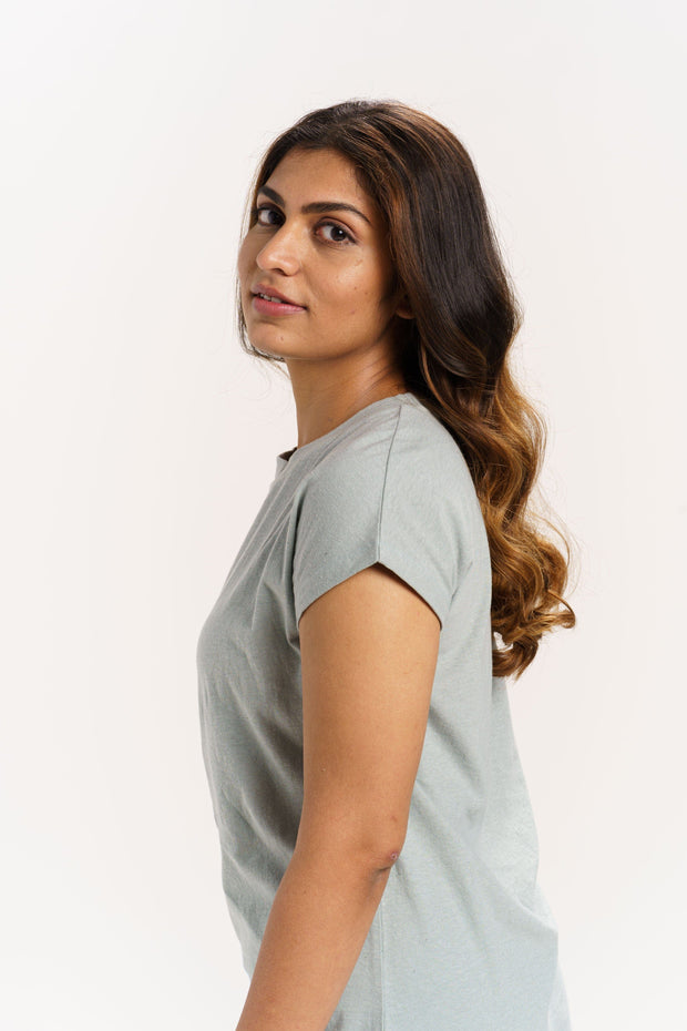 LINEN JERSEY TOP