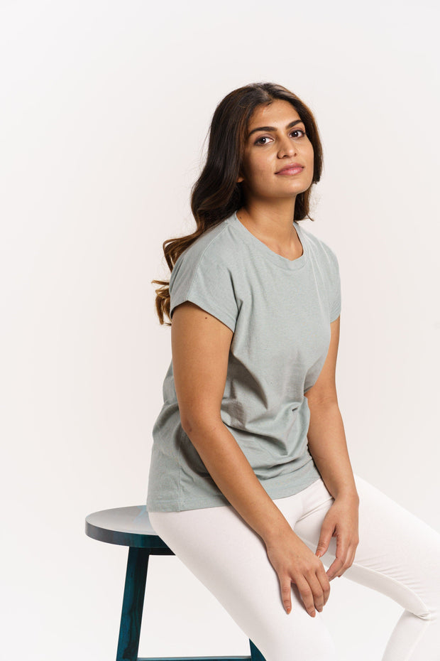 LINEN JERSEY TOP