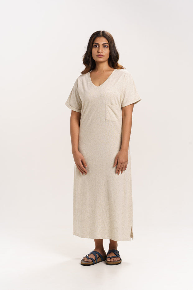 Linen Knit Long Dress