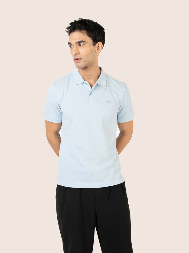 ORGANIC COTTON PIQUE COLLAR SHIRT