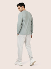 LINEN JERSEY POCKET TEE