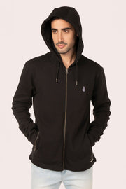 ORGANIC COTTON FULL ZIP HOODIE WITH POCKET