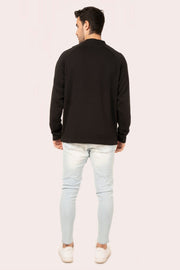 ORGANIC COTTON HALF ZIP PULL OVER