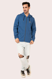 ORGANIC COTTON FULL ZIP HOODIE WITH POCKET