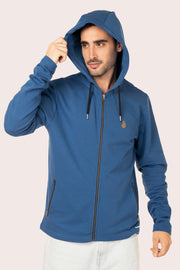 ORGANIC COTTON FULL ZIP HOODIE WITH POCKET