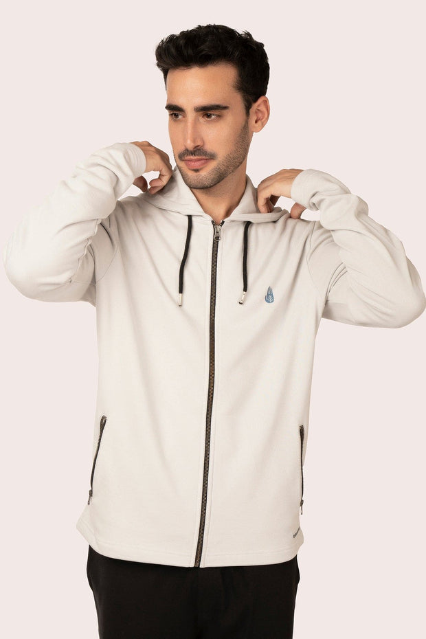 ORGANIC COTTON FULL ZIP HOODIE WITH POCKET