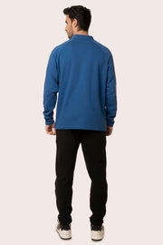 ORGANIC COTTON HALF ZIP PULL OVER