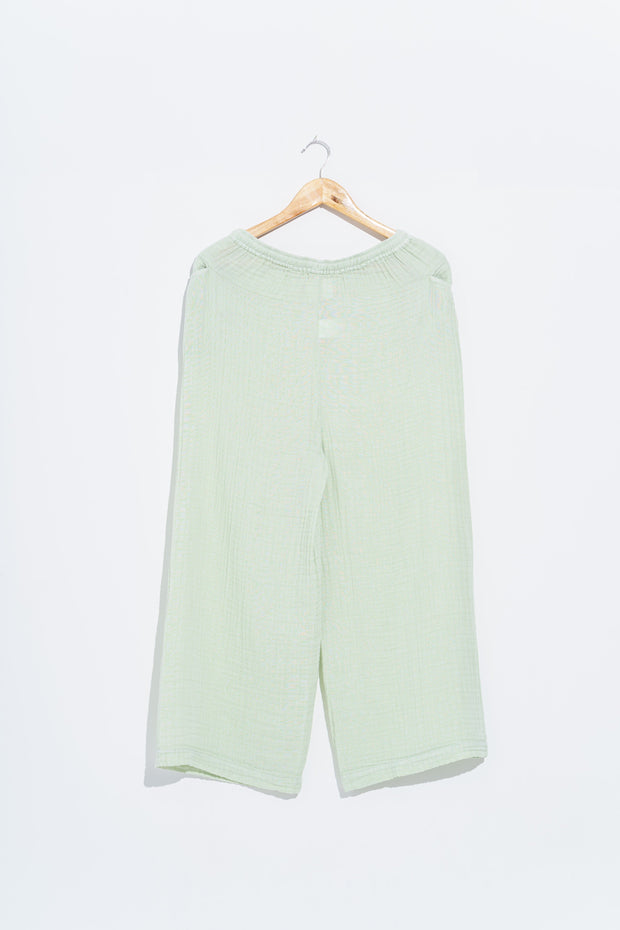 Woven Muslin, Organic, Capri Pant