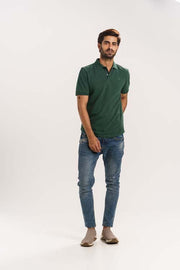 ORGANIC COTTON PIQUE COLLAR SHIRT