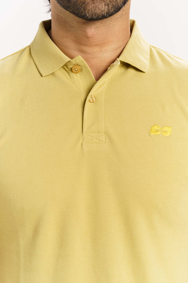 ORGANIC COTTON PIQUE COLLAR SHIRT